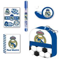 CERDÁ LIFE'S LITTLE MOMENTS Schrijfwarenset met mini-rugzak, afmetingen Real Madrid, 19,5 x 22,5 x 4,5 cm, uniseks, kinderen, model 62, Model: 62 cm, 19.5x22.5x4.5 cm