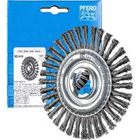 PFERD Ronde borstel PIPE, 115 x 6 mm, geknoopt, 0,50 mm staaldraad, X-Lock (22,23 mm), 43302111 – voor snelle en comfortabele gereedschapswissel