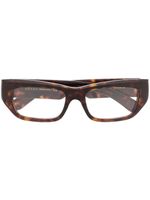 Gucci Eyewear lunettes de vue à monture rectangulaire - Marron