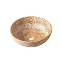 Waskom Sapho Priori Rond 42x15 cm Keramiek Patroon Bruin