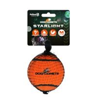 Dog Comets Starlight tennisbal - Ø 7,5 cm - Hondenbal - drijvend hondenspeelgoed - springend hondenspeelgoed - 1 stuk - oranje speelgoed