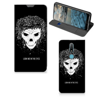 Mobiel BookCase Nokia 2.4 Skull Hair