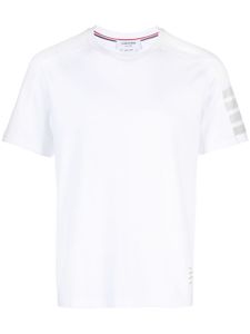 Thom Browne t-shirt à 4 bandes signature - Blanc