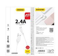 Cabo DUDAO USB/Lightning Data Charging 2.1A 1M wit (L4L 1M wit)