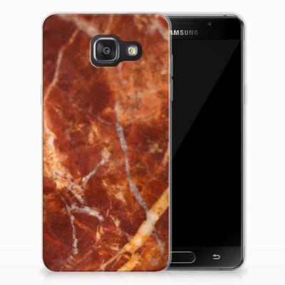 Samsung Galaxy A3 2016 TPU Siliconen Hoesje Marmer Bruin