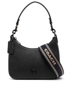 Coach sac porté épaule à bride logo - Noir