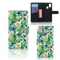 Samsung Galaxy M21 | M30s Hoesje Orchidee Groen - thumbnail