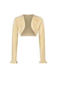 Le Chic Meisjes bolero lurex gebreid - Omara - Champagne