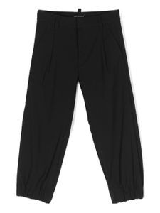 DSQUARED2 KIDS pantalon en laine vierge à coupe fuselée - Noir