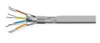 VALUE S/FTP (PiMF) kabel, Cat.8 (Klasse I), massieve draad, AWG22, LSOH, grijs, 100 m