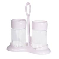 Set van peper en zout strooiers van glas 15 x 16 cm