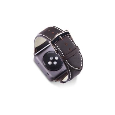 dbramante1928 Copenhagen Apple Watch bandje 38 / 40 mm grijs / donkerbruin dbramante1928 Copenhagen Apple Watch bandje 38 / 40 mm grijs / donkerbruin