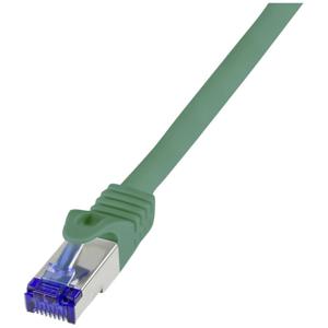 LogiLink C6A025S RJ45 CAT 6A S/FTP 0.50 m Groen 1 stuk(s)