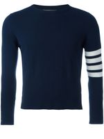 Thom Browne 4-Bar Short Cashmere Pullover - Bleu