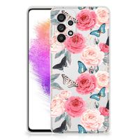 Samsung Galaxy A73 5G TPU Case Butterfly Roses - thumbnail