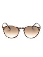 Persol lunettes de soleil rondes à effet écailles de tortue - Gris