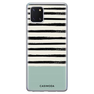 Samsung Galaxy Note 10 Lite siliconen hoesje - Stripes on stripes