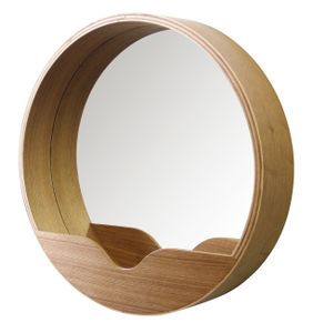 Zuiver Round Wall wandspiegel Rond Hout