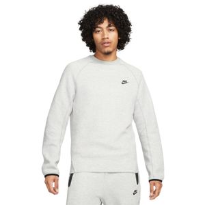 Nike Tech Fleece Sportswear Crew Sweater Lichtgrijs Zwart