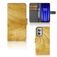 OnePlus Nord CE 2 Book Style Case Licht Hout