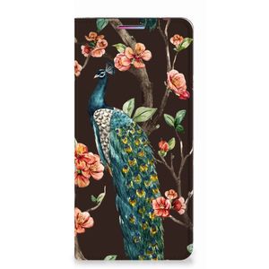 Motorola Moto G60s Hoesje maken Pauw met Bloemen