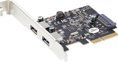 .com 2-Port USB PCIe Kaart met 10Gbpspoort - USB 3.13.2 Gen 2 Type-A PCI Express 3.0 x2 Host Controller Kaart - Add-On Adapter Kaart - FullLow Profile - Windows & Linux (PEXUSB312A3) - USB-adapter - PCIe 3.0 x4 laag profiel .com 2-Port USB PCIe Kaart met 10Gbpspoort - USB 3.13.2 Gen 2 Type-A PCI Express 3.0 x2 Host Controller Kaart - Add-On Adapter Kaart - FullLow Profile - Windows & Linux (PEXUSB312A3) - USB-adapter - PCIe 3.0 x4 laag profiel