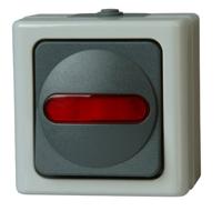 Kopp 561656007 Blue Electric Schakelaar (uit- en wissel) verlicht