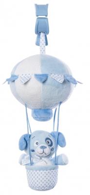 Saro hangfiguur heteluchtballon met rammelaar hond blauw
