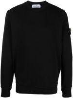 Stone Island sweat en coton à patch Compass - Noir