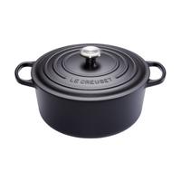 LE CREUSET - Signature - Braadpan rond 30cm 8,10l Mat Zwart - thumbnail