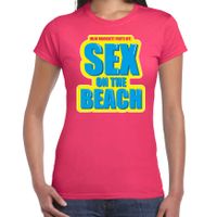 Sex on the beach foute party shirt roze dames 2XL  - - thumbnail