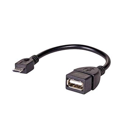 Akyga AK-AD-09 USB-OTG adapterkabel micro-stekker USB-aansluiting type A, 15cm zwart
