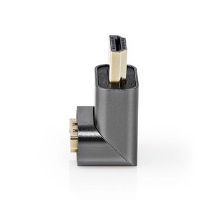 HDMI©-Adapter | HDMI Male / HDMI© Connector | HDMI Female / HDMI© Output | Verguld | 270° Geh