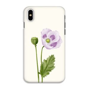 Purple poppy: iPhone XS Tough Case