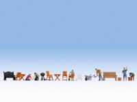 Noch 16215 H0 Figuren-Themaset „In de tuin“