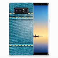 Samsung Galaxy Note 8 Silicone Back Cover Jeans - thumbnail