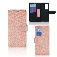 Huawei P40 Pro Telefoon Hoesje Pattern Orange - thumbnail