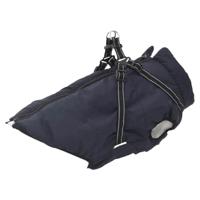 vidaXL Hondenjas met harnas waterdicht reflecterend marineblauw L44, winterjas voor honden, hondenjas en harnas, puppyjas met harnas