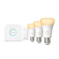 Philips Lighting Hue LED-lamp 871951429123200 Energielabel: F (A - G) Hue White Ambiance E27 3er Starter Set inkl. Dimmschalter 3x800lm 75W E27 11 W Warmwit - thumbnail