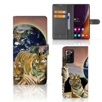 Samsung Galaxy Note20 Ultra Telefoonhoesje met Pasjes Roofdieren