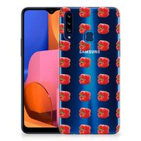 Samsung Galaxy A20s Siliconen Case Paprika Red