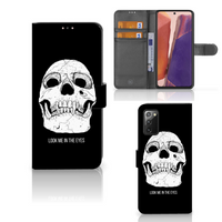 Telefoonhoesje met Naam Samsung Galaxy Note 20 Skull Eyes