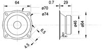 Visaton TW 70 - 8 Ohm Tweeter-conus - thumbnail