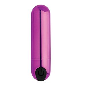 10X Vibrating Metallic Bullet - Purple