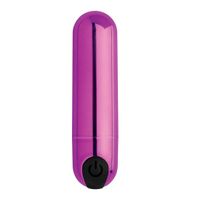 10X Vibrating Metallic Bullet - Purple - thumbnail