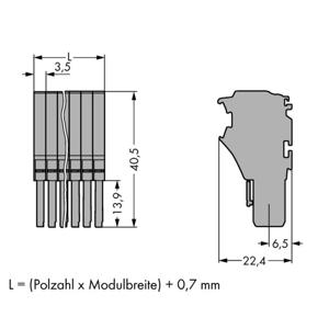 WAGO 2020-111 Connector, female 20 stuk(s)