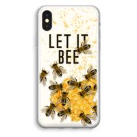 Let it bee: iPhone XS Transparant Hoesje - thumbnail