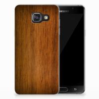 Samsung Galaxy A3 2016 Bumper Hoesje Donker Hout