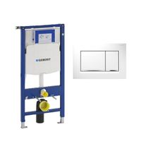 Geberit Systemfix UP320 inbouwreservoir met Geberit Sigma 20 duwplaat wit