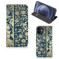 iPhone 12 Mini Smart Cover Beige Flowers - thumbnail